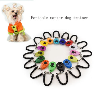 PET CAT CAT Dog Training Cuciter in plastica Nuovo cane Click Trainer portatile ausiliario ausiliabile Regolatura Regolamento Suno per le forniture per animali domestici