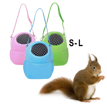 Hamsters Carrier Bag Portable Breathable Small Animals Transport Bag for Hedgehog Sugar GliderSquirre Guinea Pig Pet Supplies