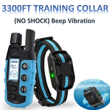 Nessun colletto di addestramento per cani da 3300 piedi con colletto E remoto Waterproof E con un segnale acustico addestramento per animali domestici di alta qualità