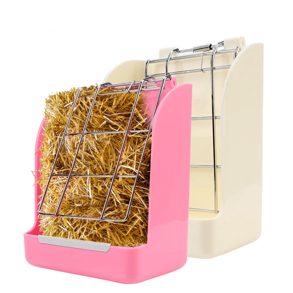 Rabbit Grass Frame Hay Feeder Rabbit Pet Food Container Rabbit Food Basket Grass Hay Bowl Rack Grass Rack Spring Grass Frame