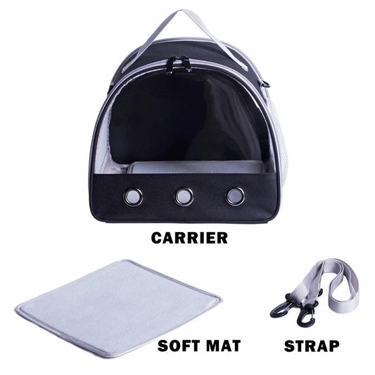 Carrier Carier Carier Guinea Pig, Μικρά ζώα Μεταφορέας για το χάμστερ Bearded Dragon Birds Outdoor Vet Travel Φορητή καθαρή θέα