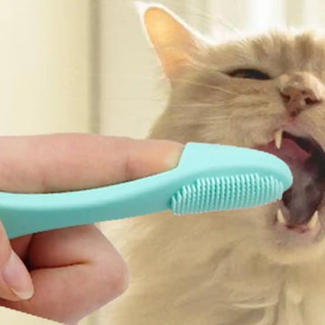 Cat Chin Brush Soft silikonowa pielęgnacja podbródka płuczka bez poślizgu wielofunkcyjne palec palec Pet Pet Supplies Czyszczenie dla kotów i psów