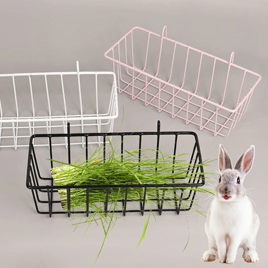 Rabbit Food Basket Grass Rack Rabbit Feeder Hanging Feeder Washable Feeders Bunny Guinea Pig Hamster Supplies