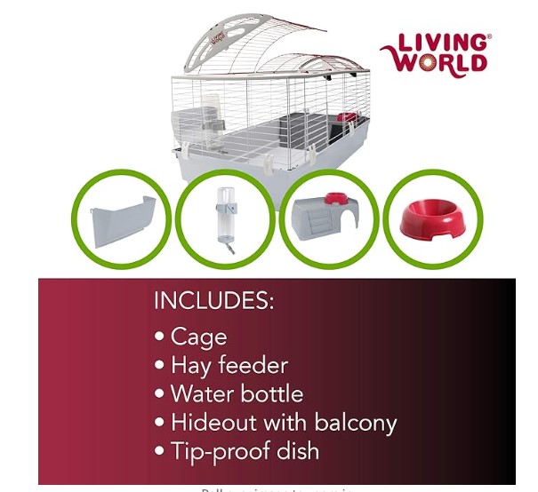 living world deluxe rabbit cage specification